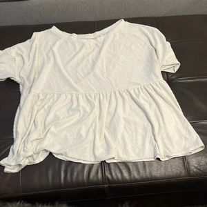 Off white, baby doll top, XL